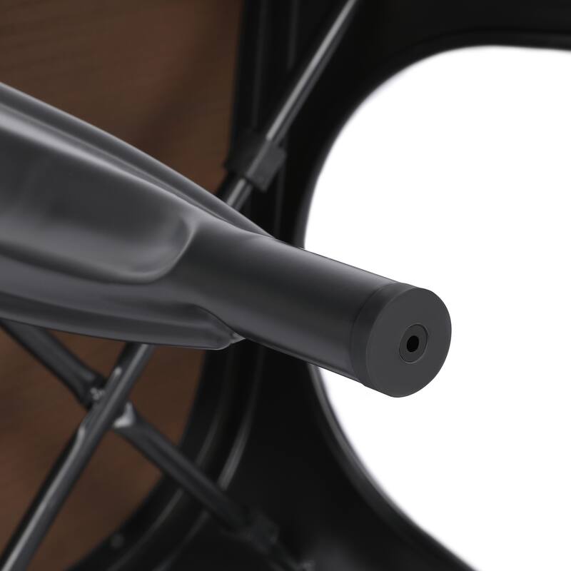 Yaheetech Iron Dining Chairs with Backrest Footrests (Set of 4)