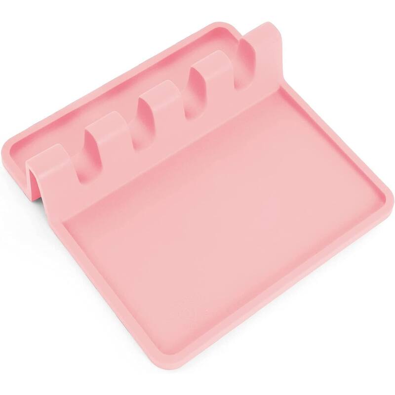 Zulay Kitchen Silicone Utensil Rest with Drip Pad