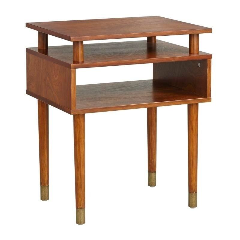 Simple Living Margo Mid-Century End Table - Walnut