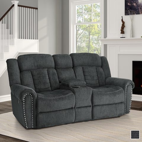 Neleh Double Reclining Loveseat with Console