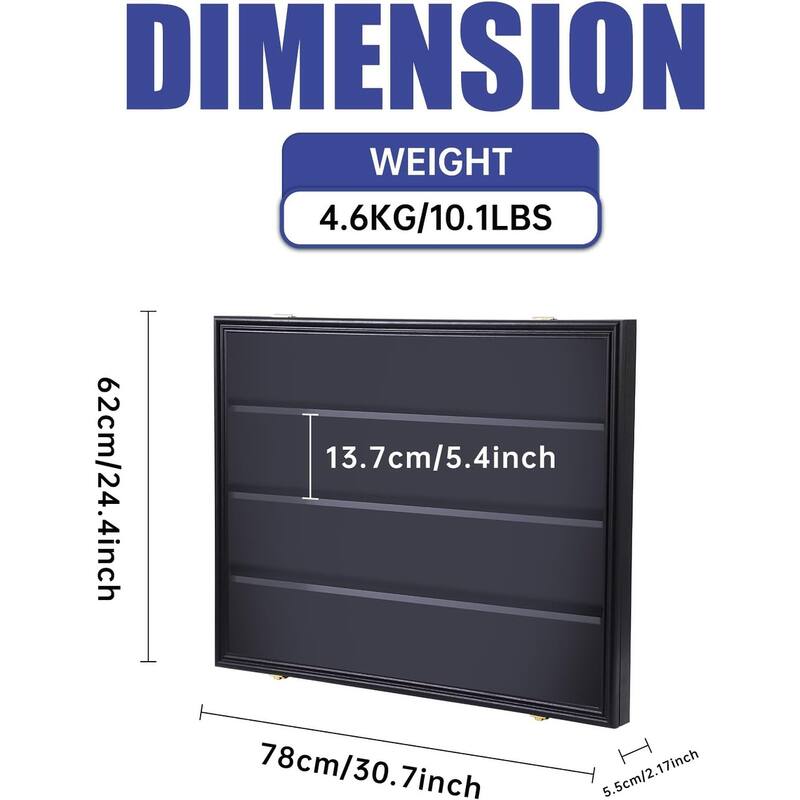 Card Display Case, Graded Sports Card Display for Basketball Football Hockey Trading Cards with UV Protection