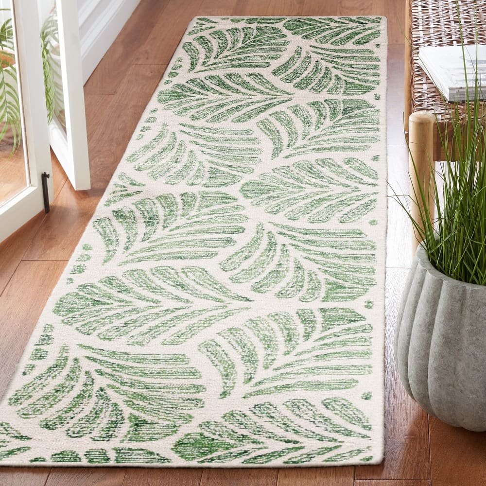 SAFAVIEH Handmade Jardin Sayde Botanical Wool Rug