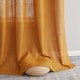 preview thumbnail 85 of 94, HLC.me Abbey Faux Linen Textured Semi Sheer Privacy Light Filtering Transparent Window Grommet Curtain Panels, Pair