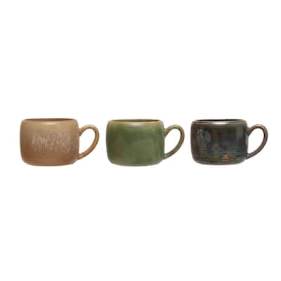 Stoneware Mug with Rustic Finish - 5.5"L x 4.1"W x 3.1"H