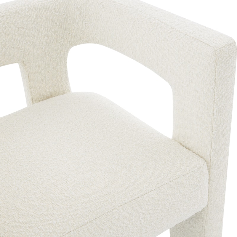 SAFAVIEH Couture Deandre Cut Out Accent Chair (Fully Assembled) - 24.8 IN W x 20.8 IN D x 26.8 IN H
