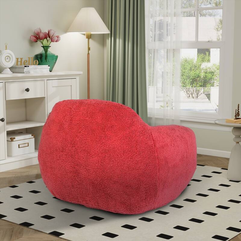 Teddy Bean Bag Chairs,Lazy Sofa Bean Bag Chairs with Armrest