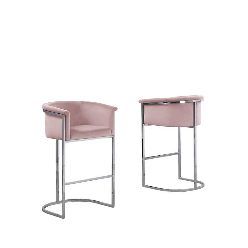 Best Quality Furniture Velvet Upholstered Barstool