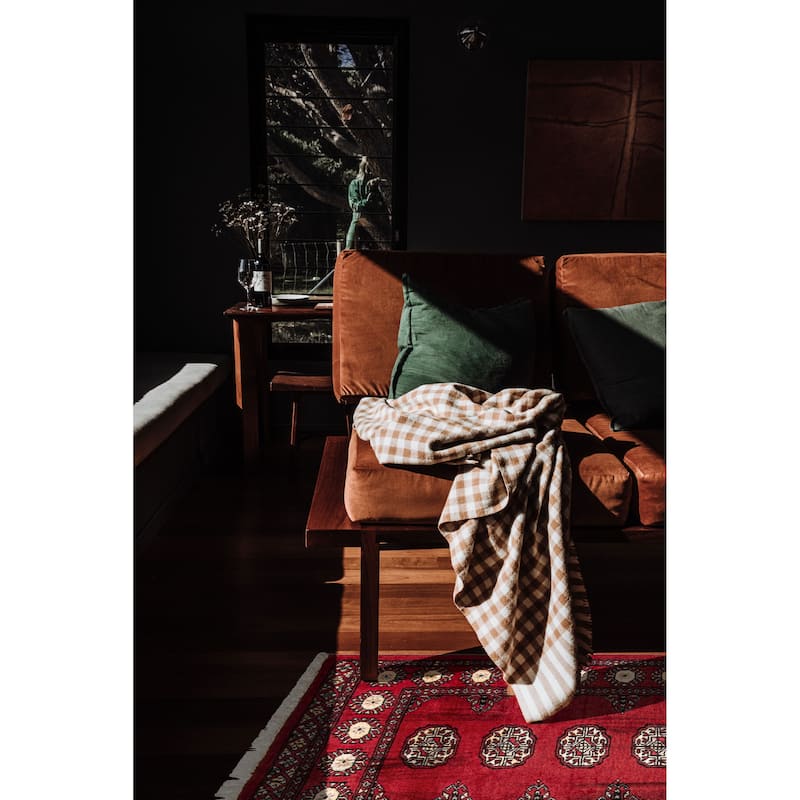 ECARPETGALLERY Hand-knotted Finest Peshawar Bokhara Red Wool Rug - 2'7 x 4'0