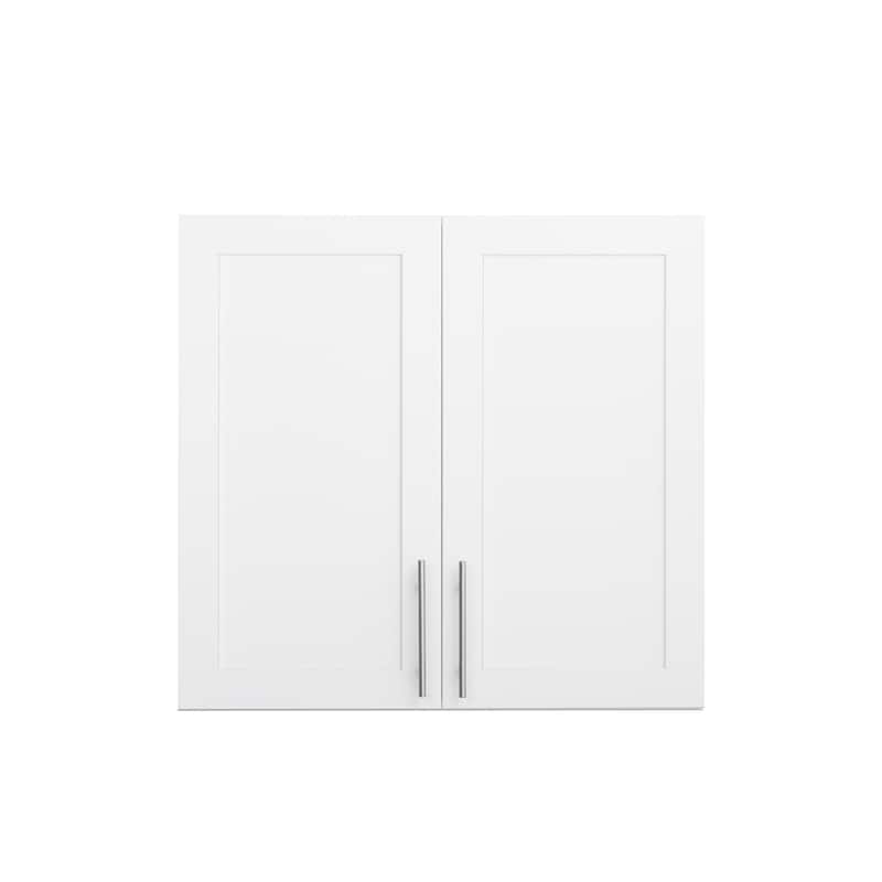 Prepac Elite Wall Cabinet with Panel Doors 12.75" D x 32" W x 30" H - 32 in W x 30 in H x 12.75 in D