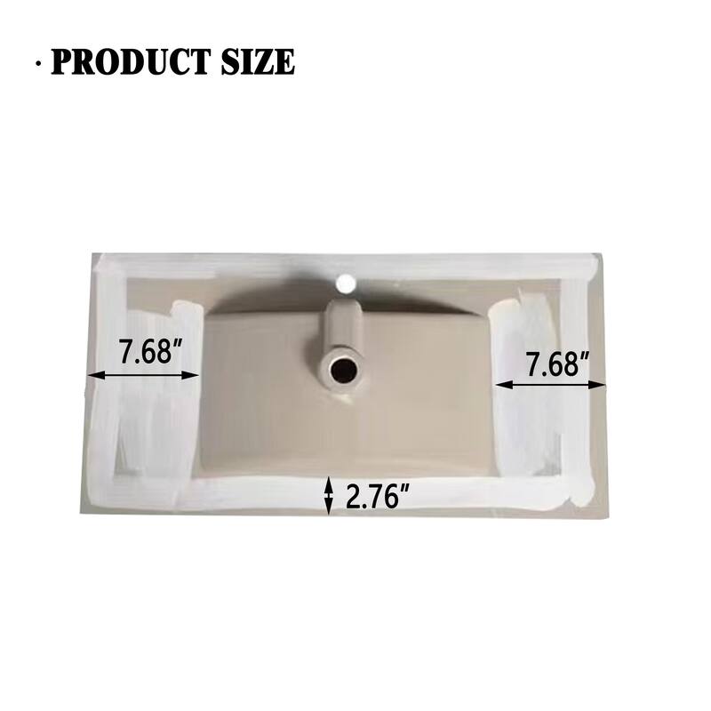 36" Bathroom Vanity Ceramic Sink