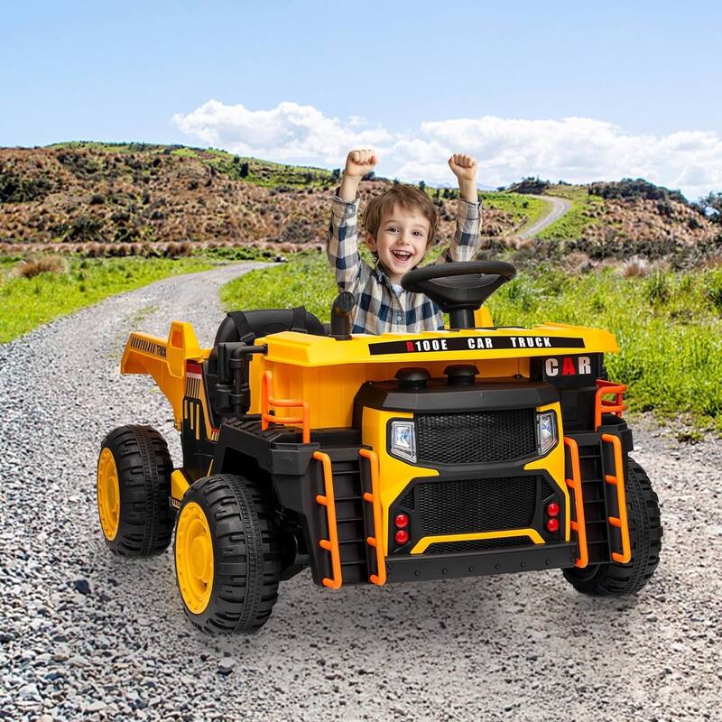 24v 2-Seater Kids Ride on Dump Truck Toy with Remote Control for Kids Best Gifts
