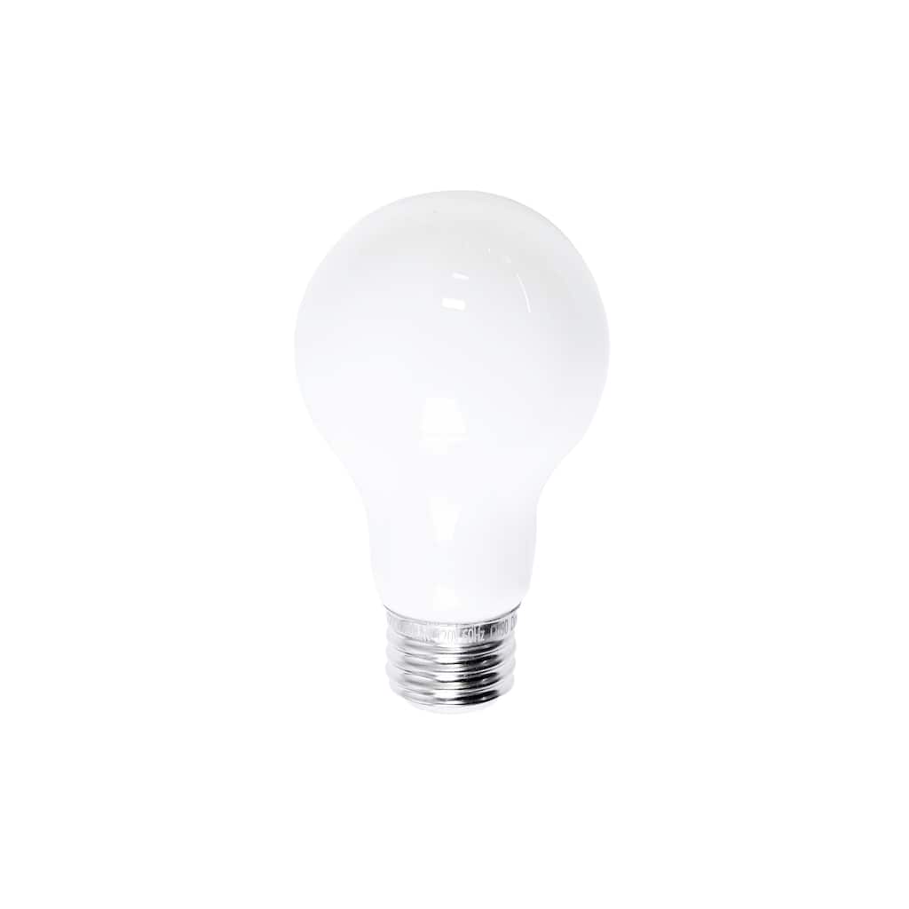 Lemmie Light Bulb, White Frosted Glass - White Frosted Glass