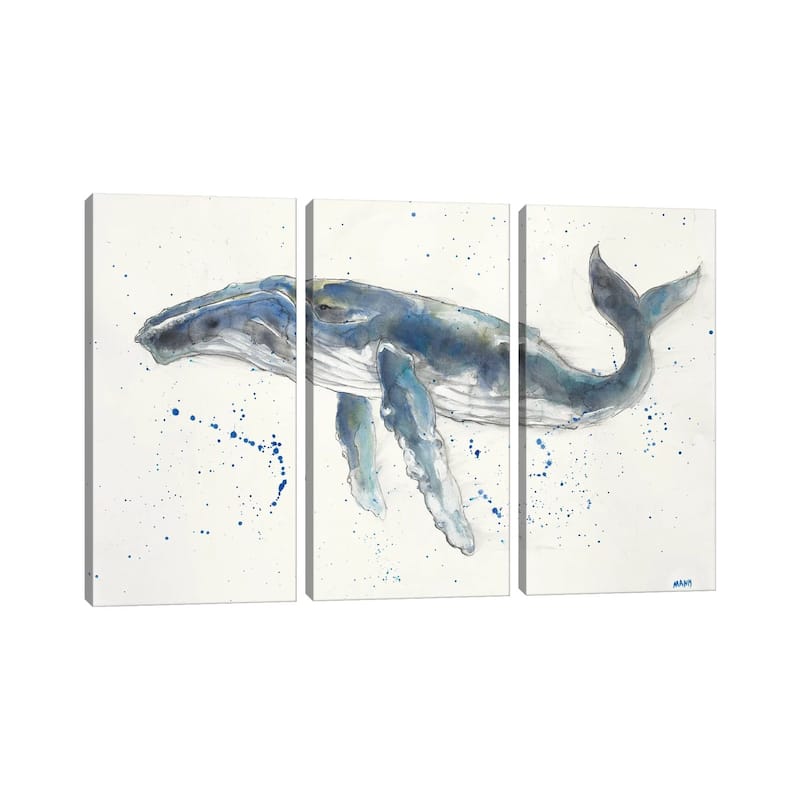 iCanvas "Humpback Whale" by Patti Mann 3-Piece Canvas Wall Art Set