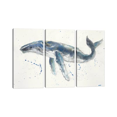 iCanvas "Humpback Whale" by Patti Mann 3-Piece Canvas Wall Art Set