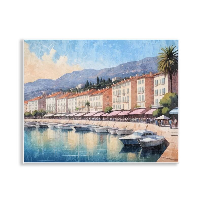 Stupell Quaint Seaside Marina Wall Plaque Art Design By Kim Allen - 14 x 11