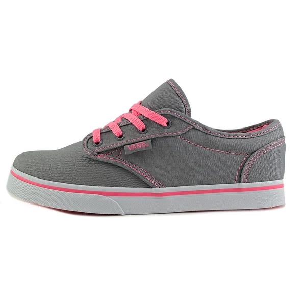 grey and pink vans for girls