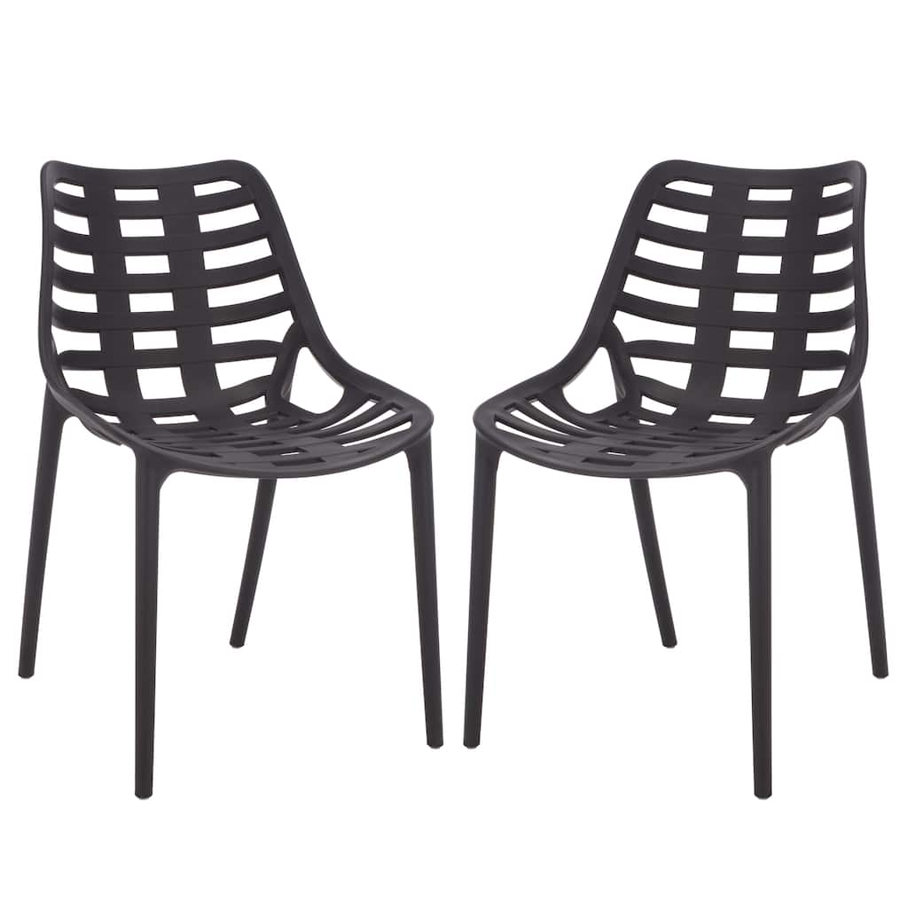 SAFAVIEH Outdoor Living Fufa Dining Chair (Set of 2) - 20"W x 24"D x 33"H