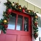 preview thumbnail 8 of 6, 9 ft. Artificial Christmas Garland with Lights - Scarlet Hydrangea - Red