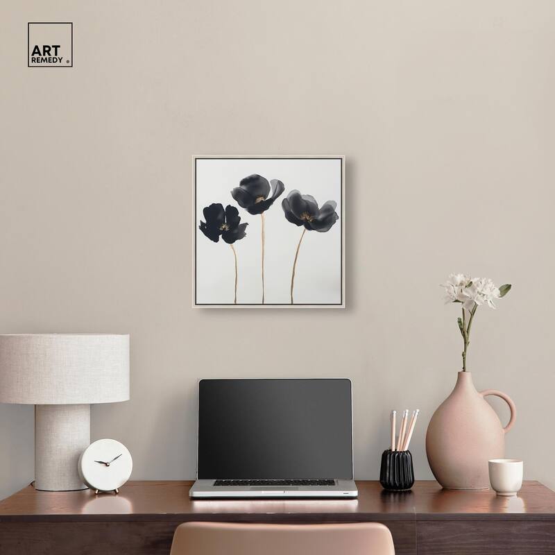 Nocturnal Flowers II Canvas by Art Remedy