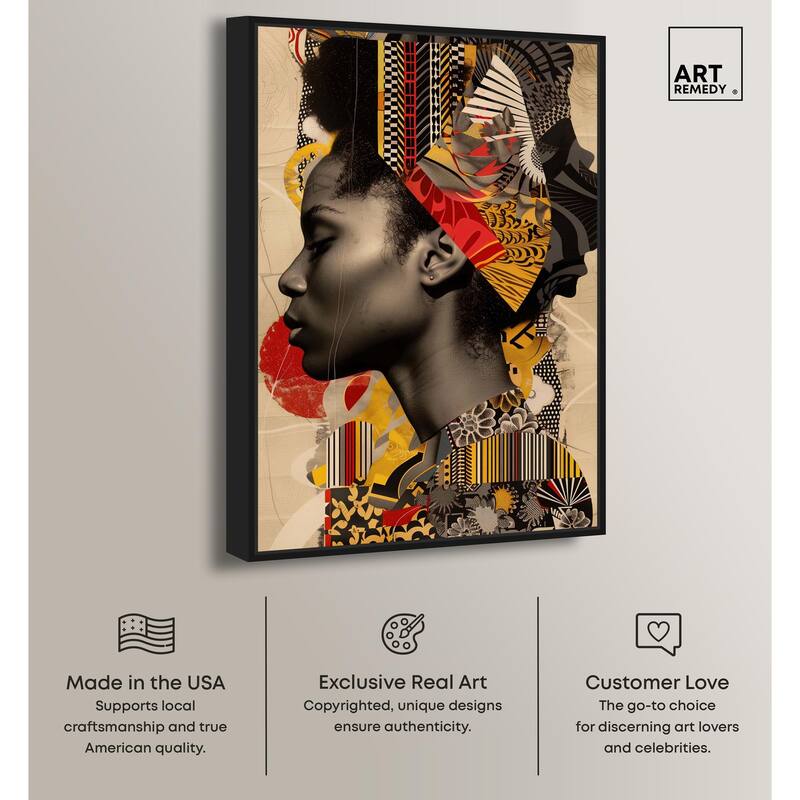 Cultural Collage Canvas by Art Remedy