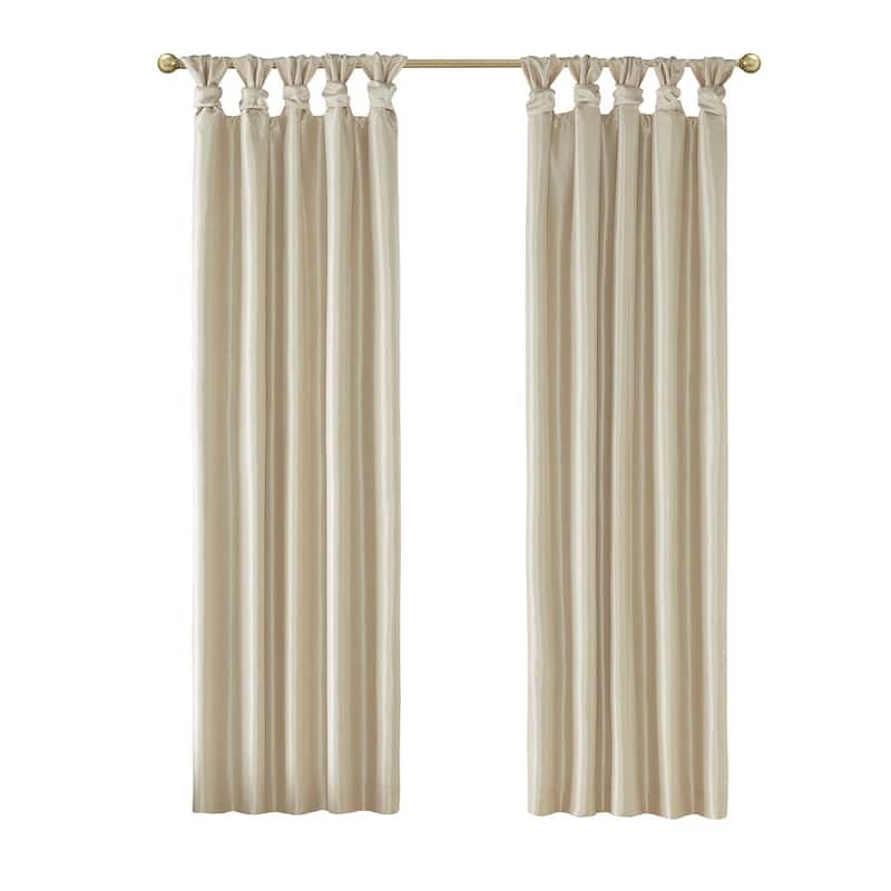 Twist Tab Total Blackout Window Curtain Panel 50x84" Blackout