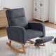 preview thumbnail 82 of 105, HOMYKA Rocking Chair for Nursery with Footrest