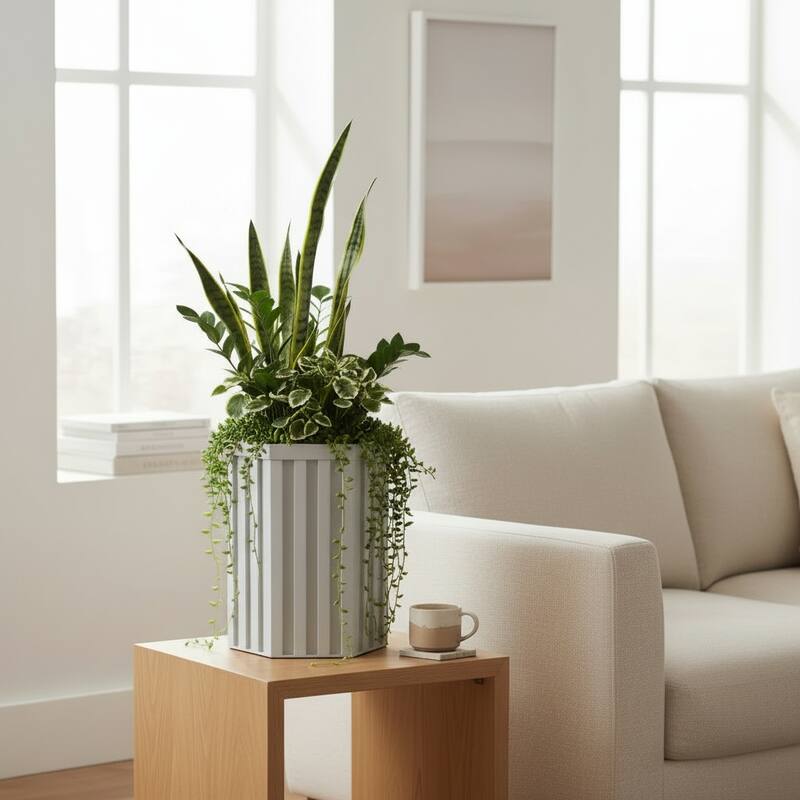Hexagon Column Planter