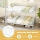 preview thumbnail 16 of 15, Costway Metal Twin Over Twin Bunk Bed with Built-in Ladder Safety