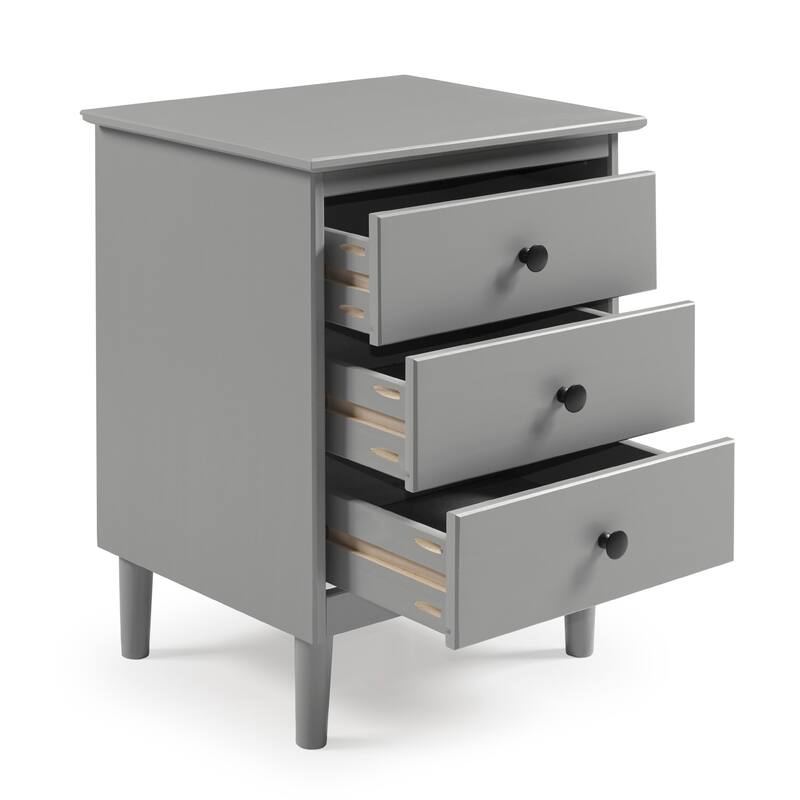 Middlebrook Bullrushes Solid Wood 3-Drawer Nightstand