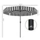 preview thumbnail 12 of 25, Outsunny 8.6FT Patio Umbrella, UPF 30+ Outdoor Market Umbrella, 2-Tier Vented Patio Table Umbrella with Crank 8 Ribs