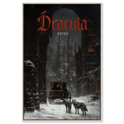 Dracula Gothic Cover Canvas by Art Remedy