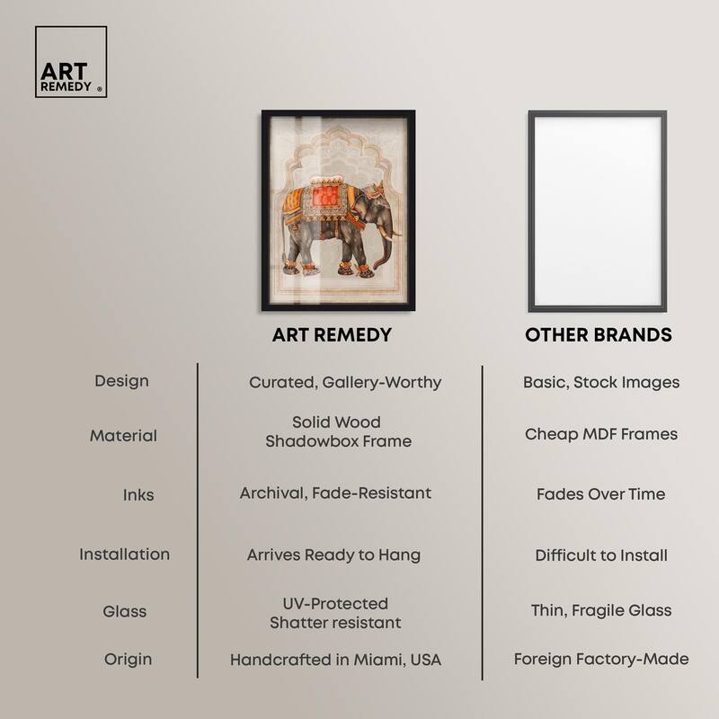 Elephant Queen Shadowbox by Art Remedy