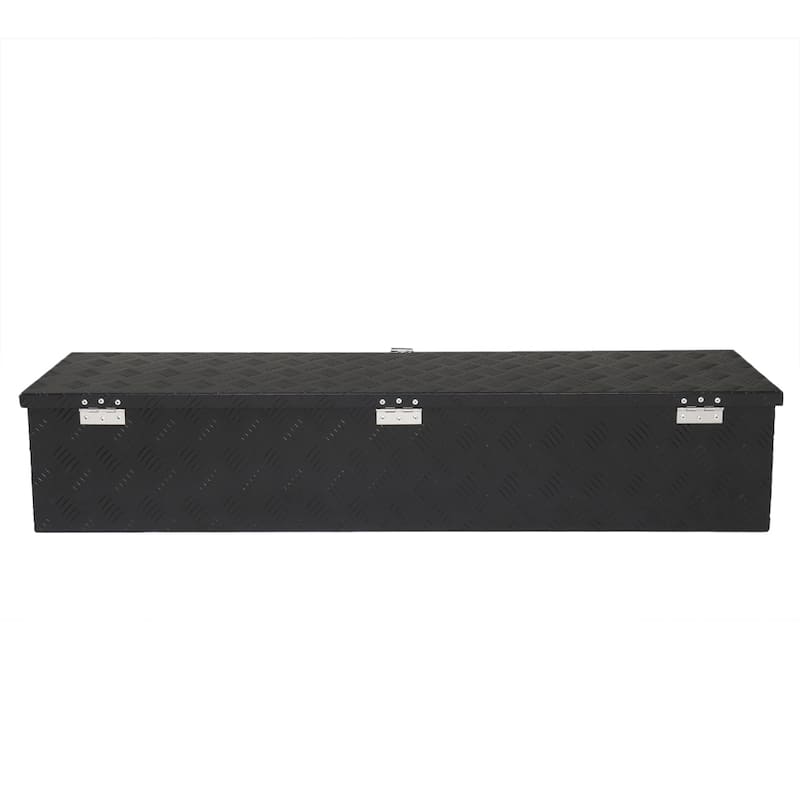 50" Aluminum Five Pattern Toolbox Single Lock Black - N/A