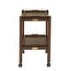preview thumbnail 24 of 27, Dolores Wood Finish Folding Bar Cart with Two Detachable Trays by iNSPIRE Q Modern
