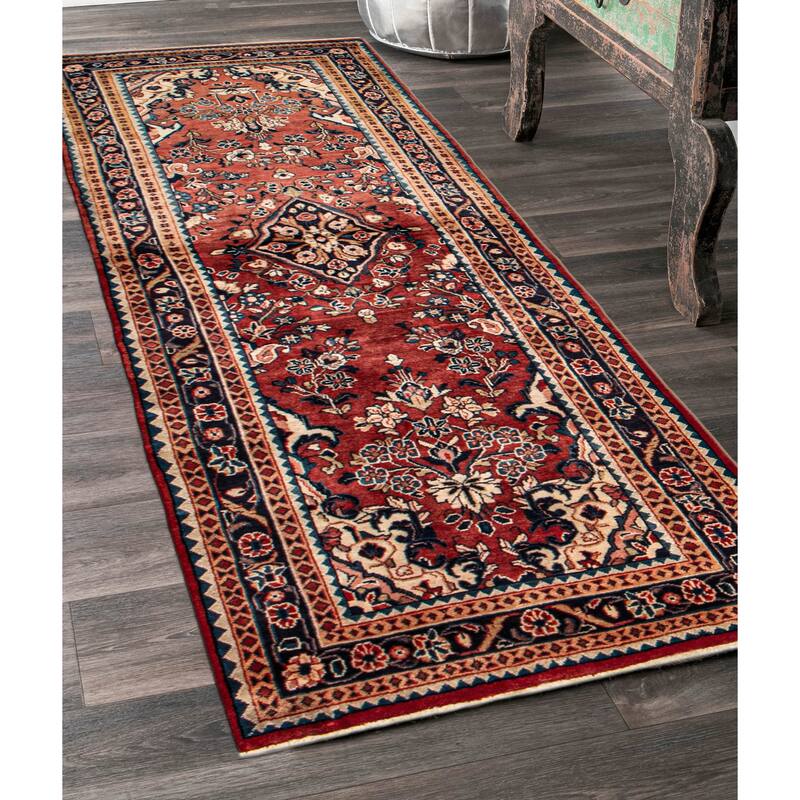 ECARPETGALLERY Hand-knotted Kayseri Vintage Copper Wool Rug - 3'6 x 10'6