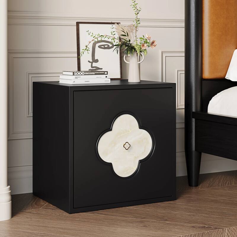 19.6'' W Nightstand With Storage, Bedside Table, Accent Cabinet With Door