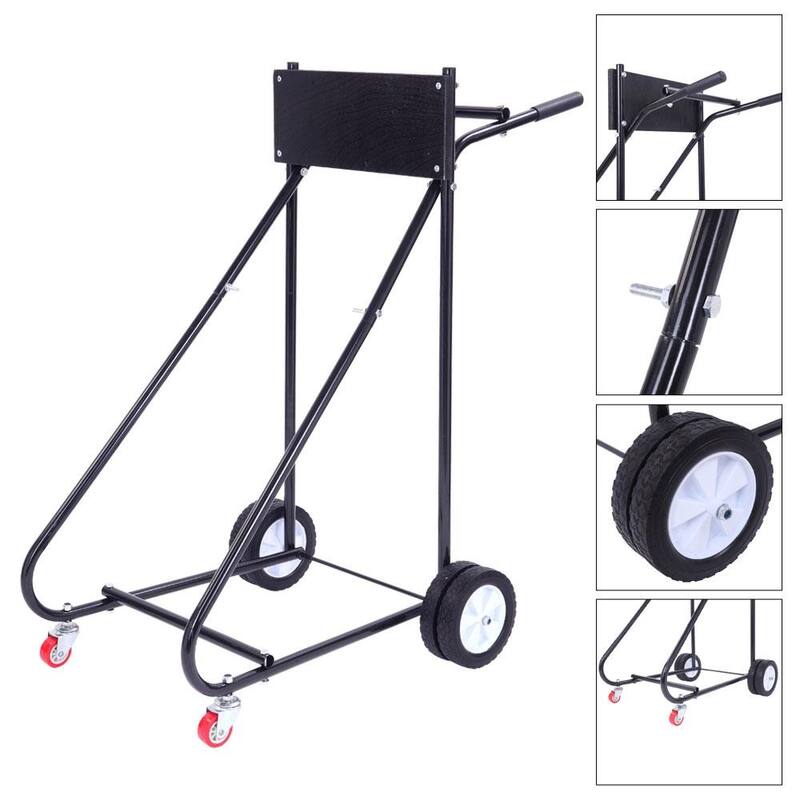 Heavy Duty Outboard Motor Carrier, Engine Stand Cart Dolly Storage