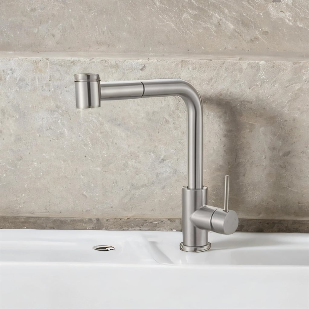Pull-Down Kitchen Faucet with Sprayer - Mini Bar Prep Sink Faucet