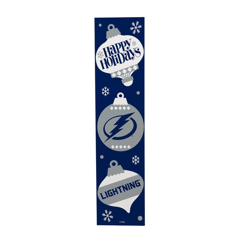 47" Double Sided Seasonal Porch Leaner, Tampa Bay Lightning - 47" x 11.25"