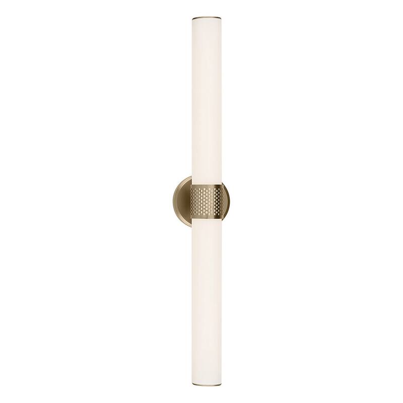 Kichler Lighting Sashi 32" Bath Bar Large LED with White Glass in Champagne Bronze
