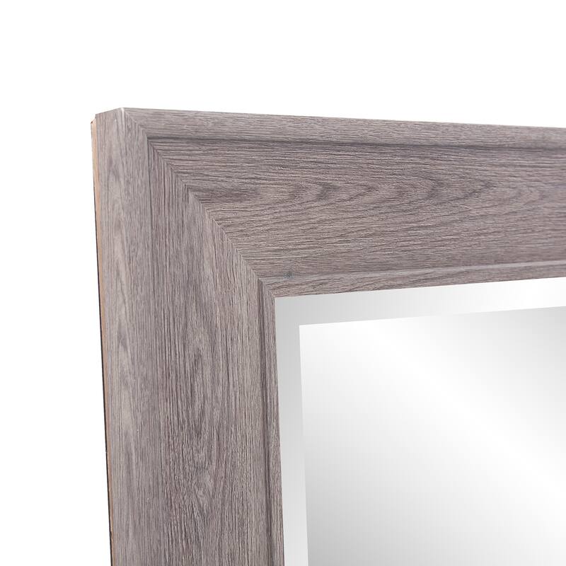 Allan Andrews Ashford Gray Rectangular Framed Wall Mirror