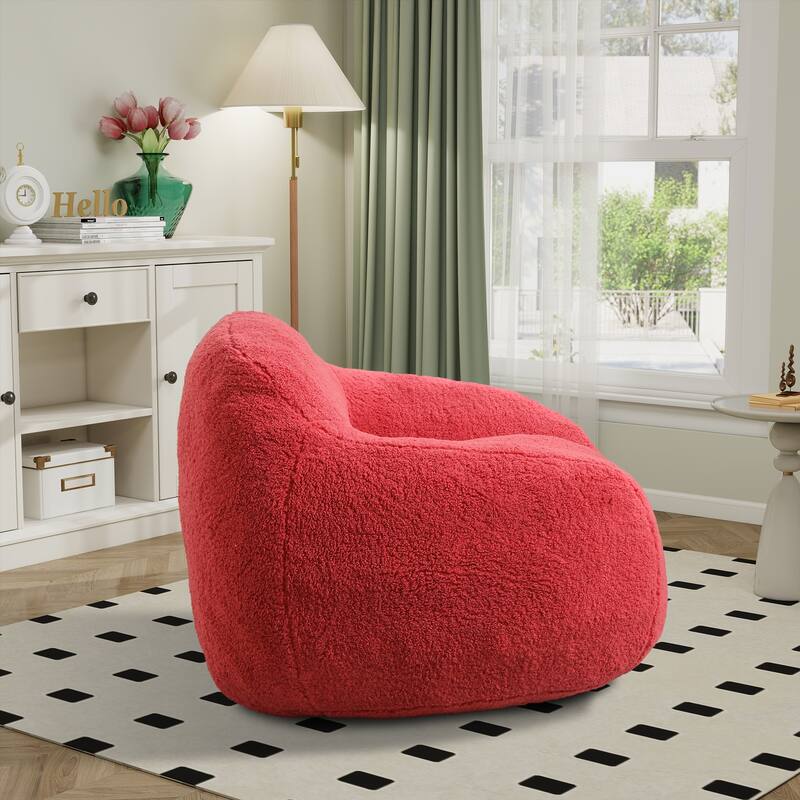 Teddy Bean Bag Chairs,Lazy Sofa Bean Bag Chairs with Armrest