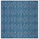 SAFAVIEH Courtyard Marolyn Indoor/ Outdoor Waterproof Patio Backyard Rug - 5'3" x 5'3" Square - Navy/Navy