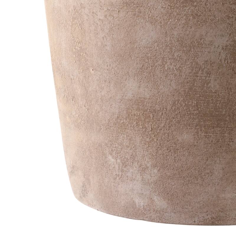 Handcrafted Pottery Clay Planter Set of 3 - Modern Decorative Versatile Design - 15" x 15" x 15"