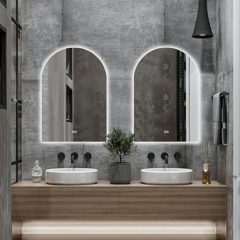 Arch LED Anti-Fog Wall Mirror Bathroom Mirror Vanity Mirror