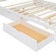 preview thumbnail 12 of 15, Chic Wooden Platform Bed with Dual Drawers and USB Ports for Optimal Functionality