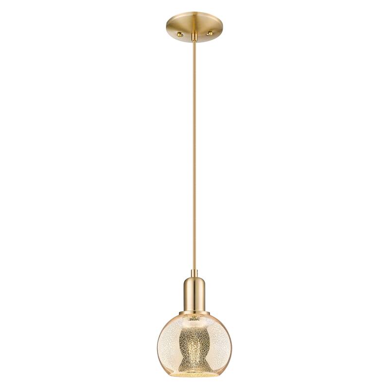 Innovations Lighting Endless Possibilities Arcadia - Athens - 1 Light 6" Cord Hung Mini Pendant - Mercury/Champagne Bronze