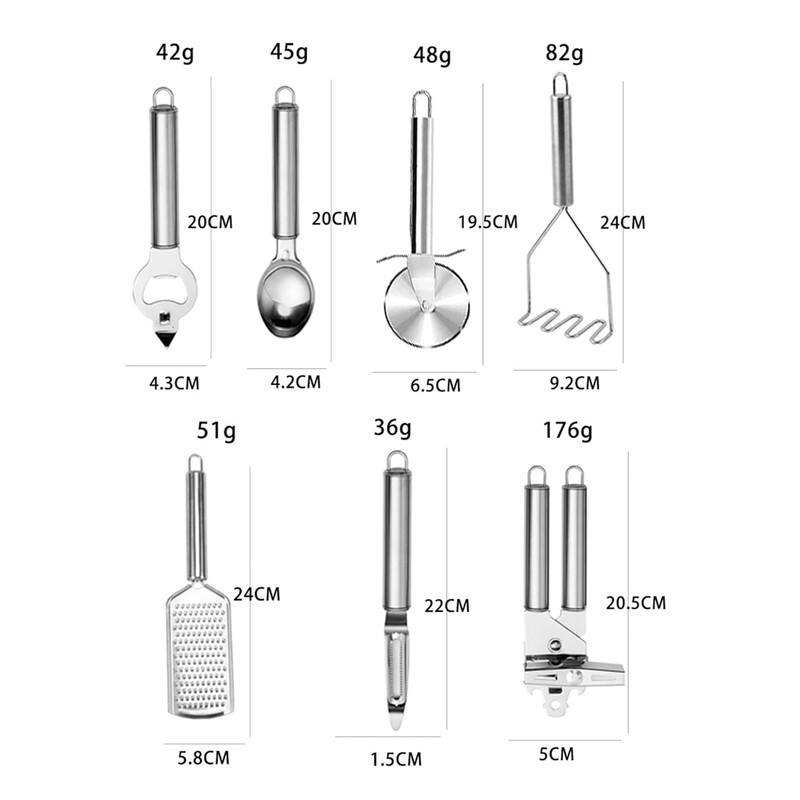 Non Stick Silicone Kitchen Utensils with Wood Handles set of 47 pc