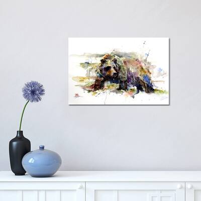 iCanvas "Multi-Colored Bear" by Dean Crouser Canvas Print