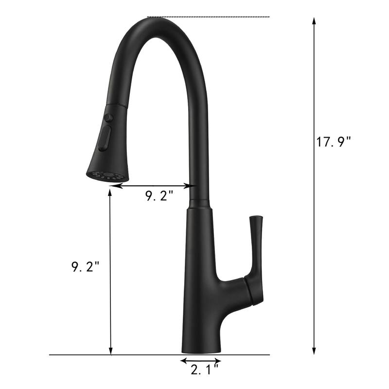 Touchless One Handle Pull Down Kitchen Faucet with MotionSense Wave